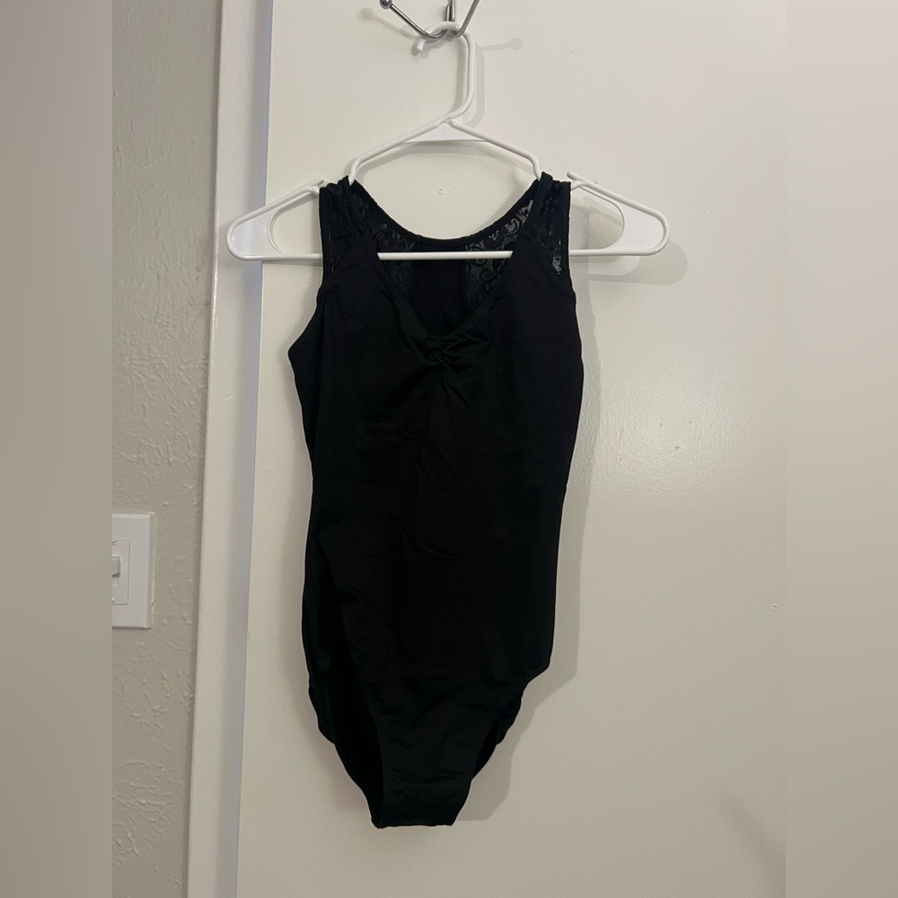Black Sleeveless lace Ballet Leotard S